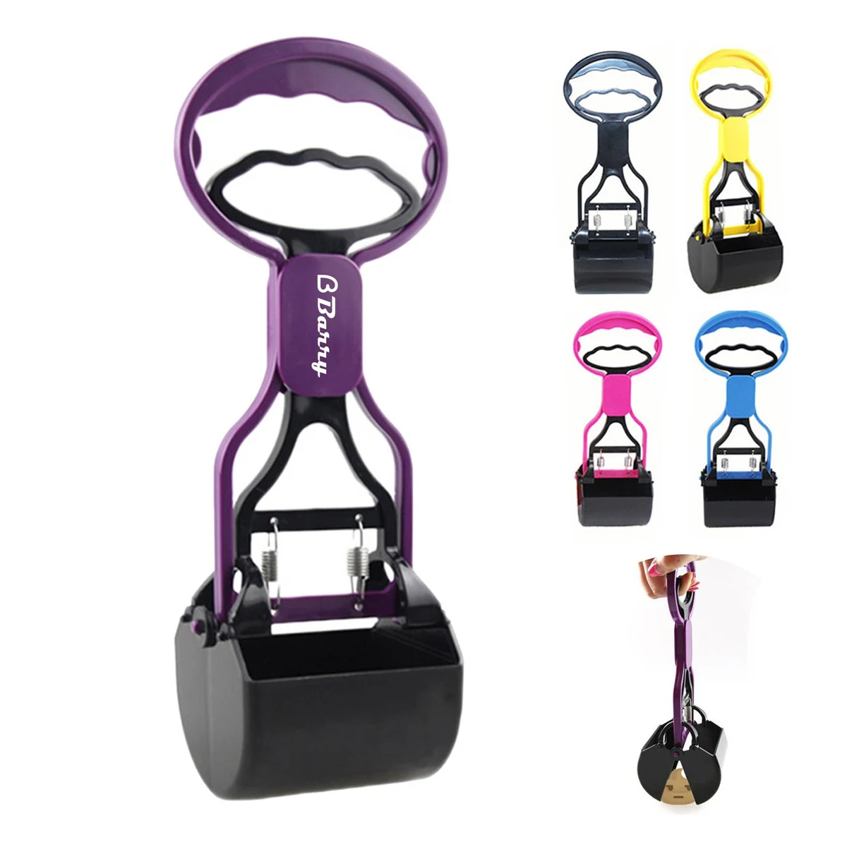 Pet Plastic Toilet Collector Dog Poop Clip 1