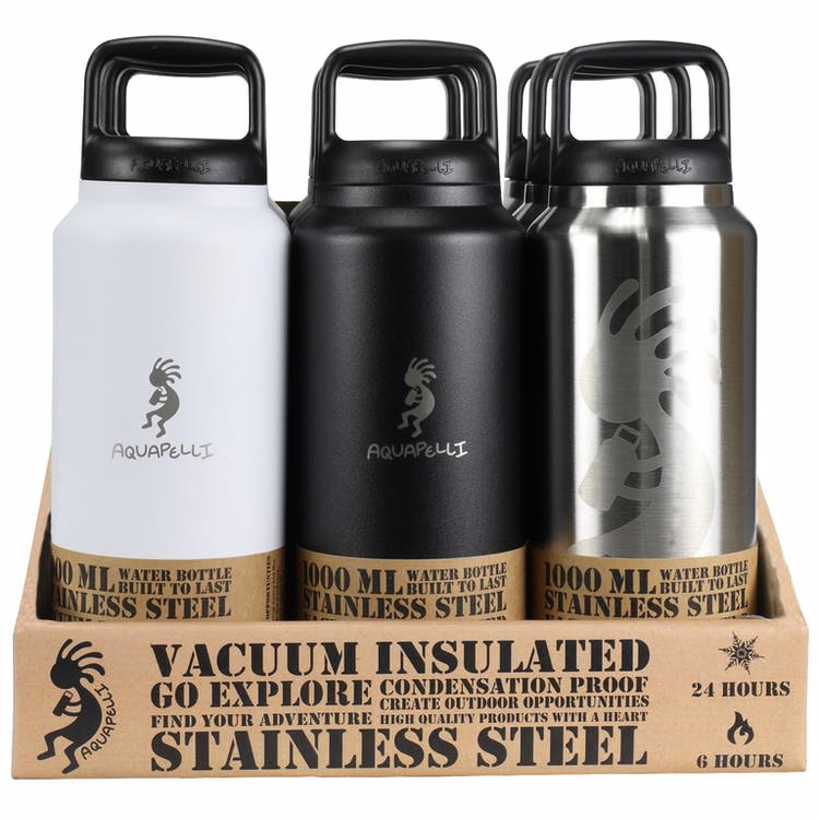 Stainless Steel Water Bottle - 34 oz  Assorted Neutrals