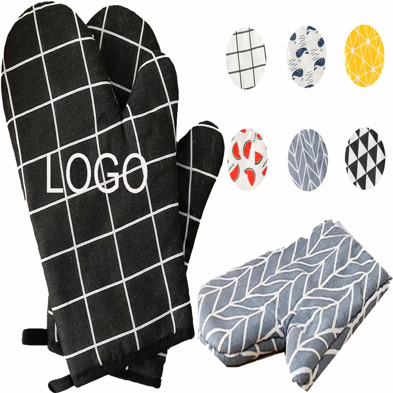 Custom Kitchen Oven Cooking Gloves Mitten
