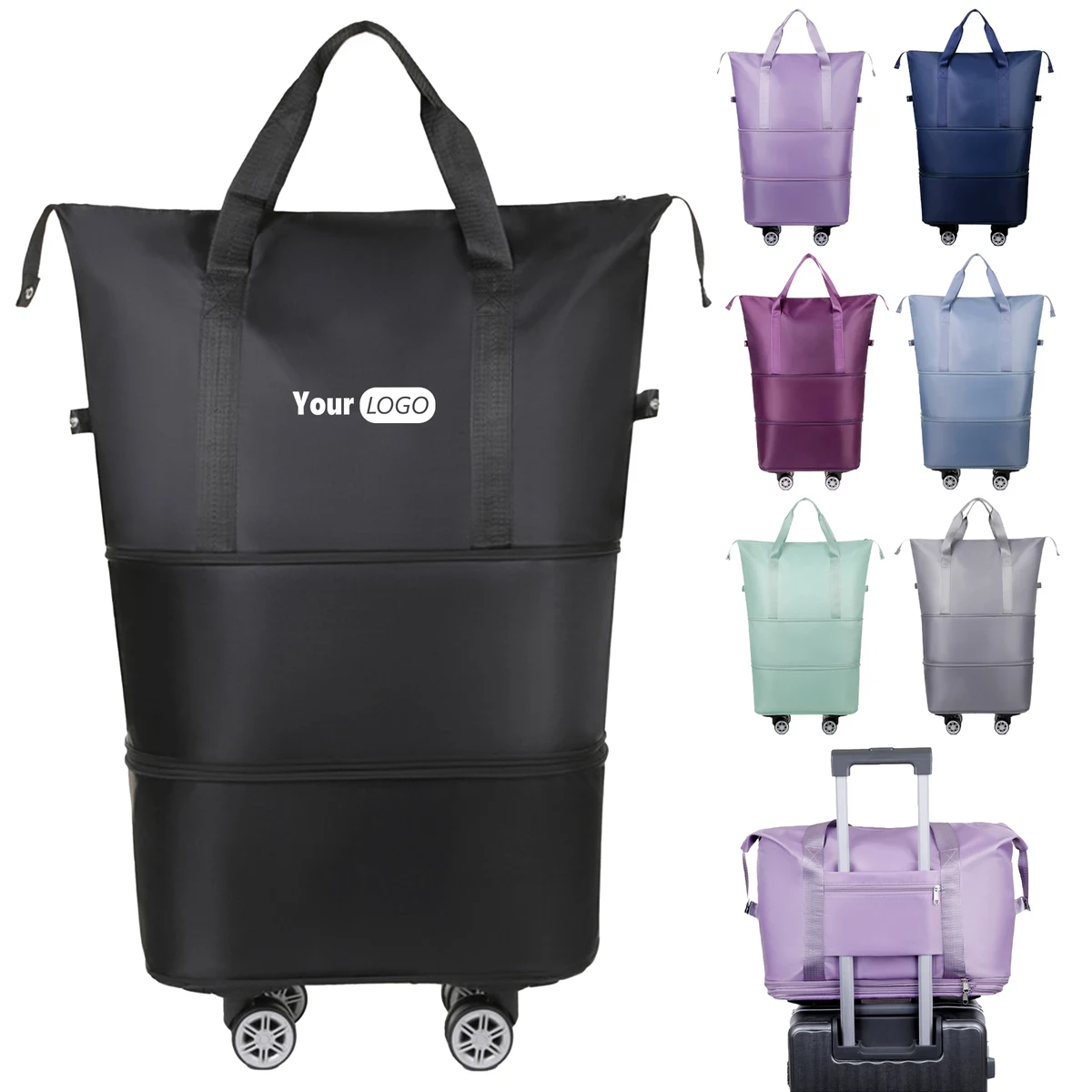 Polyester Large Capacity Foldable Business Travel Bag 1