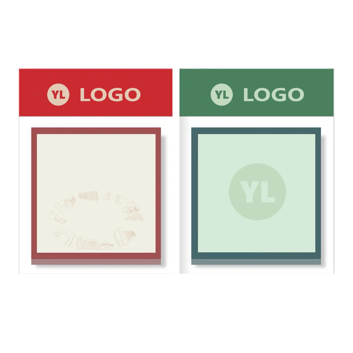 MOQ50 Custom Square Sticky Notes with Logo 1
