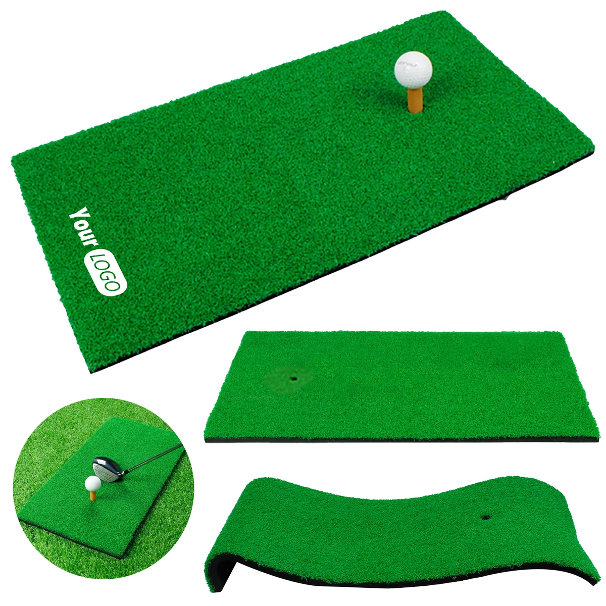 Rubber Indoor And Outdoor Anti Slip Golf Impact Pad 1