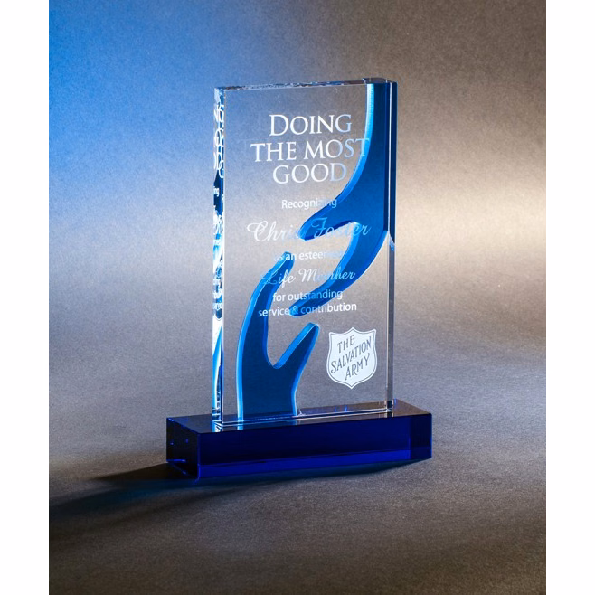 Artistic Expressions Crystal Helping Hands Award