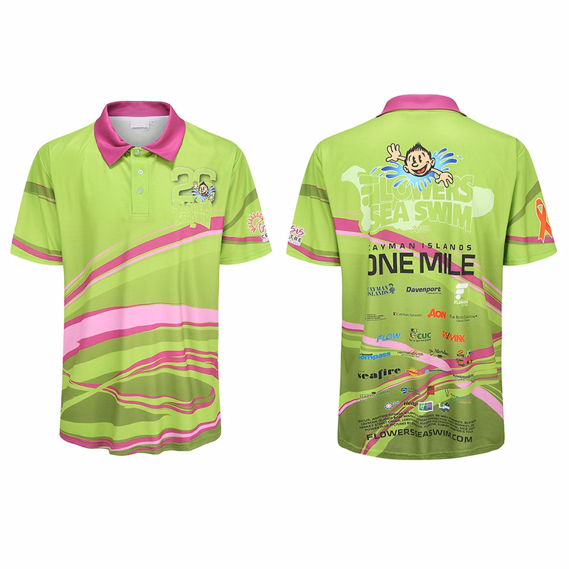 Custom Dye Sublimation Short Sleeve Polyester Polo Shirt