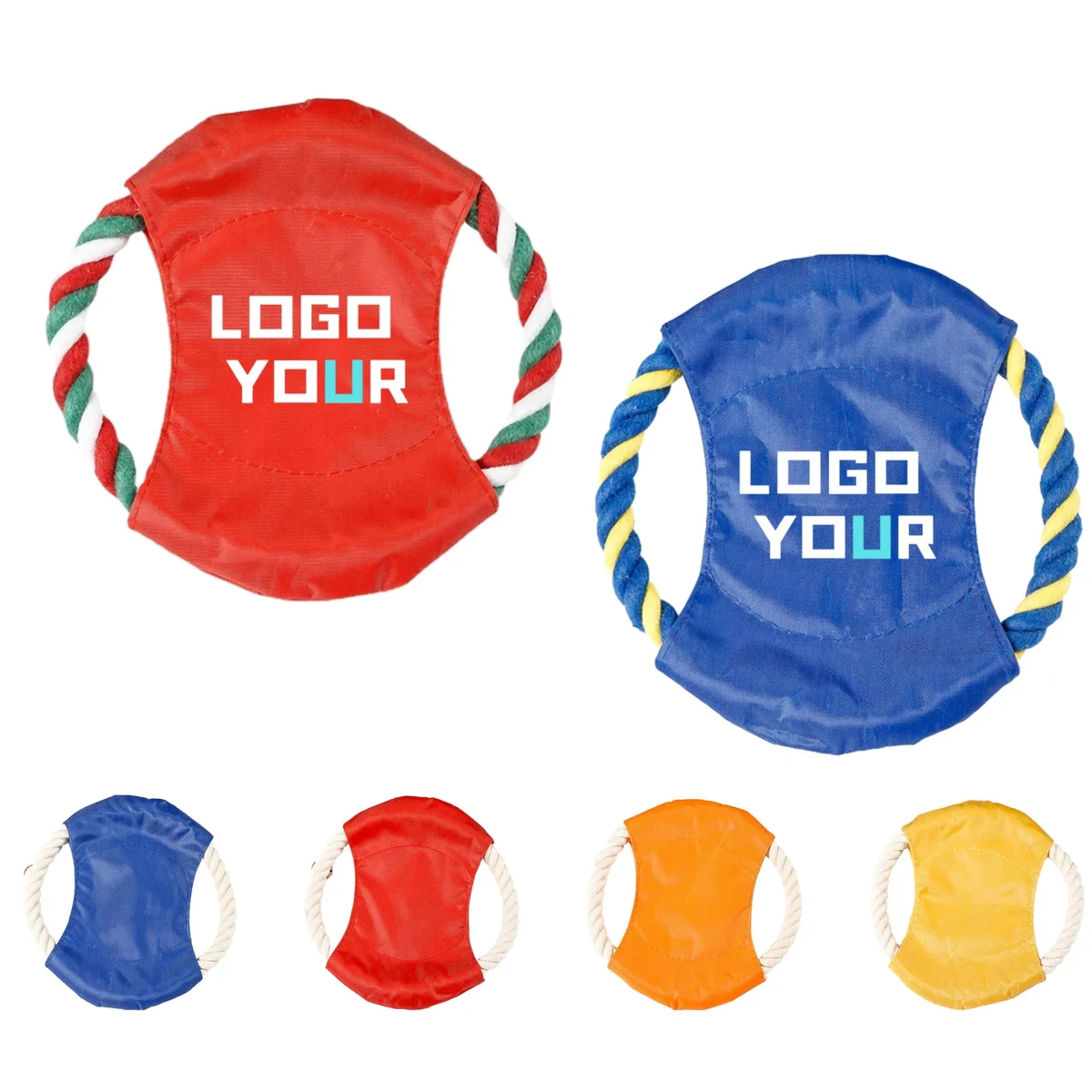 MOQ 100PCS Pet Training Rope Toys Flying Disc 1