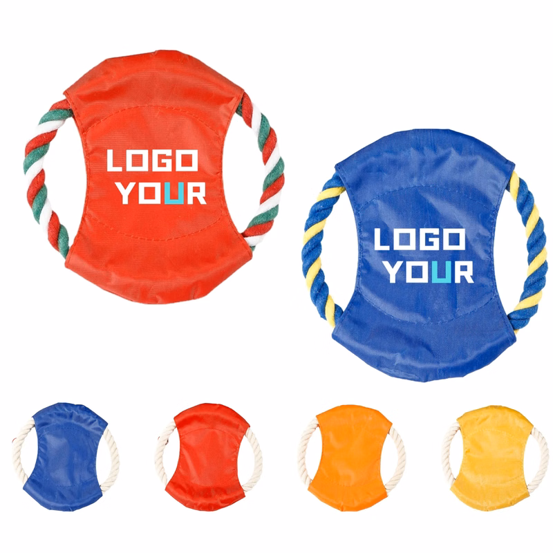 MOQ 100PCS Pet Training Rope Toys Flying Disc