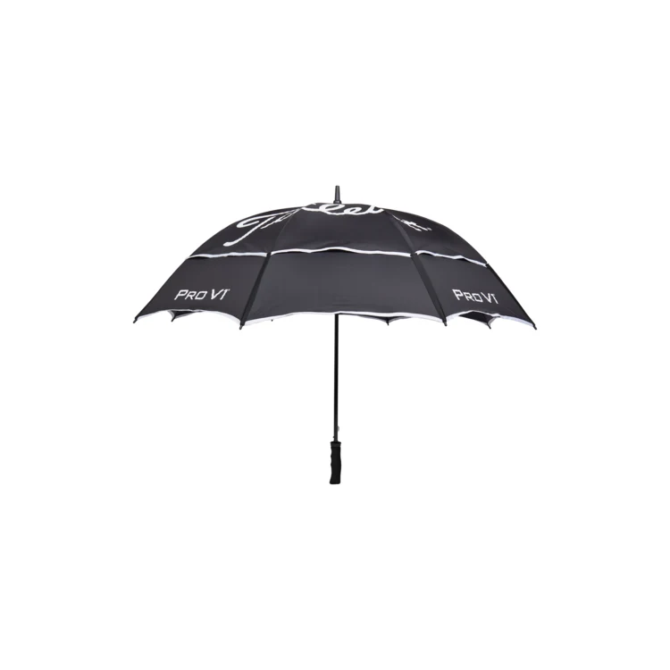 Titleist Tour Double Canopy Umbrella - Black/White 1