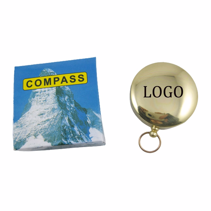 Camping Survival Compass Keychain