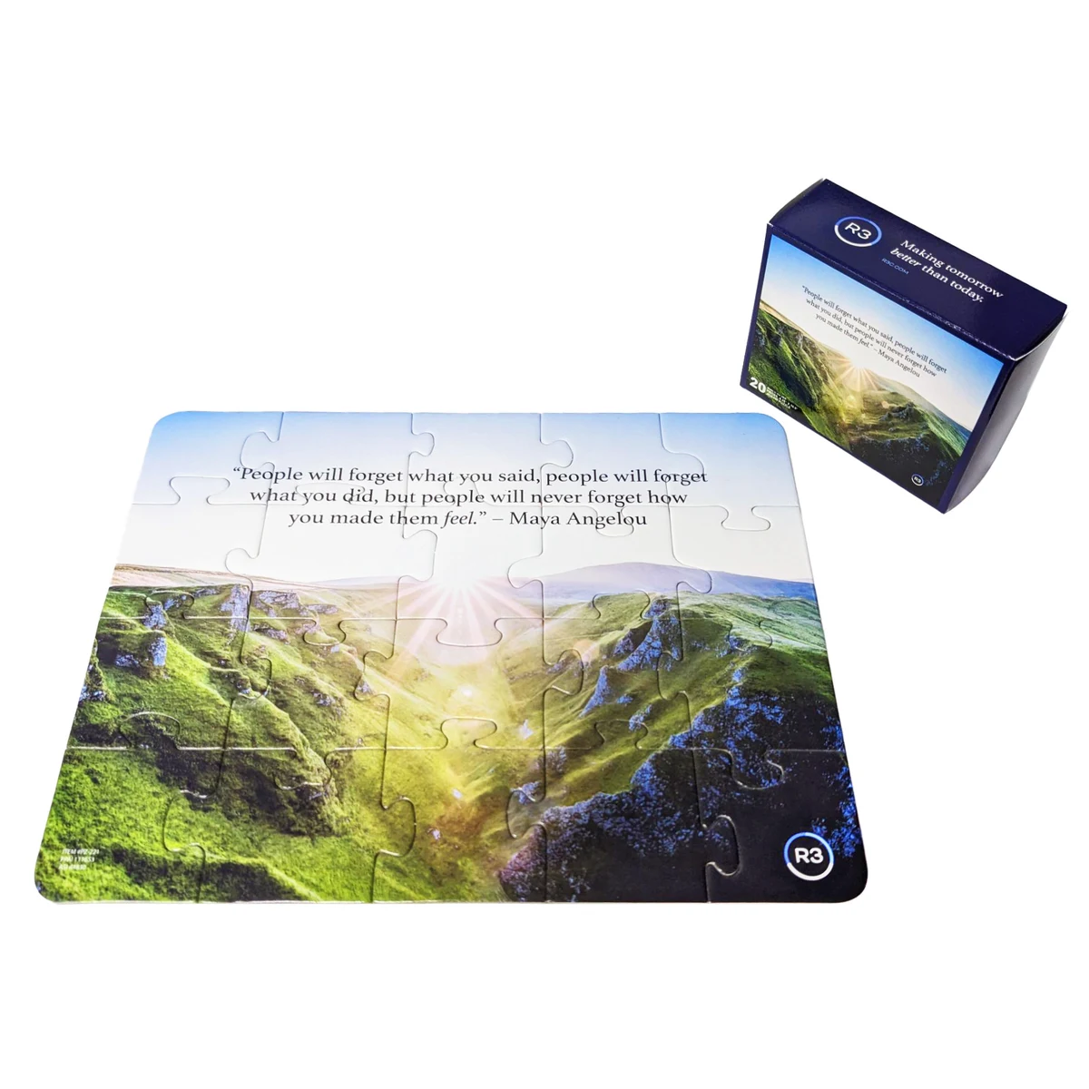 20 Pieces - 8.25" X 10.5" - Medium Puzzle in Box 1