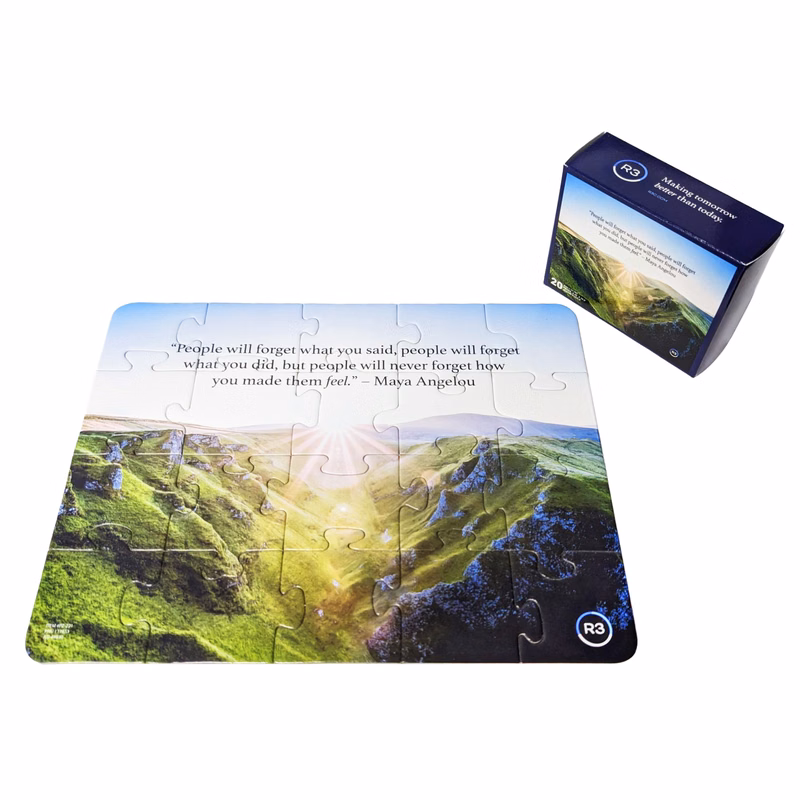 20 Pieces - 8.25" X 10.5" - Medium Puzzle in Box