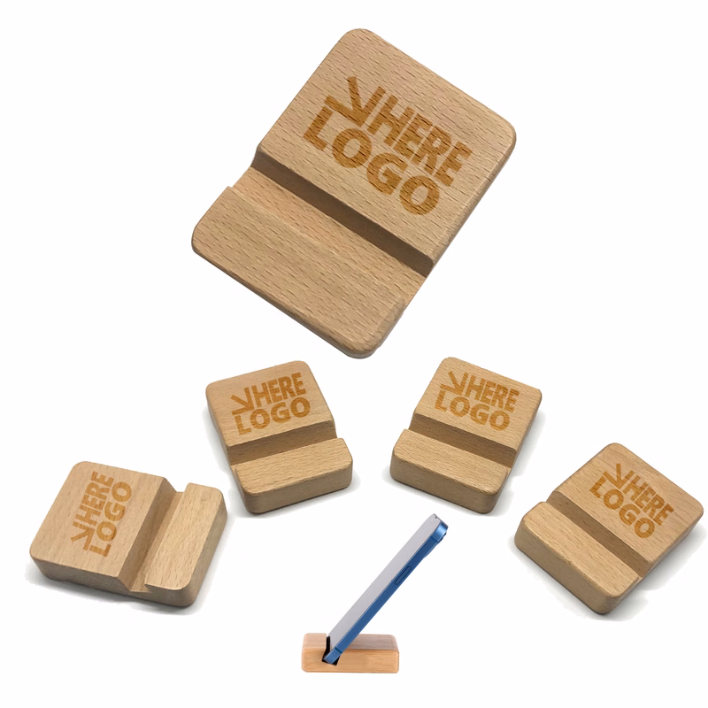 MOQ 20 PCS Wooden Phone Holder