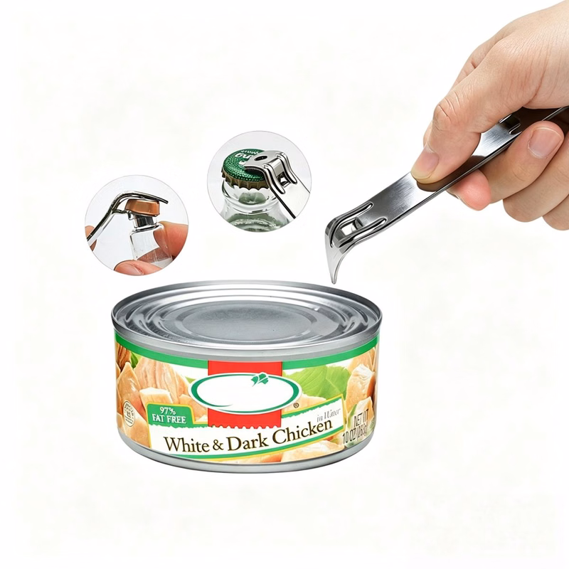 Dual-purpose Nickel Plated Bottle & Can Opener