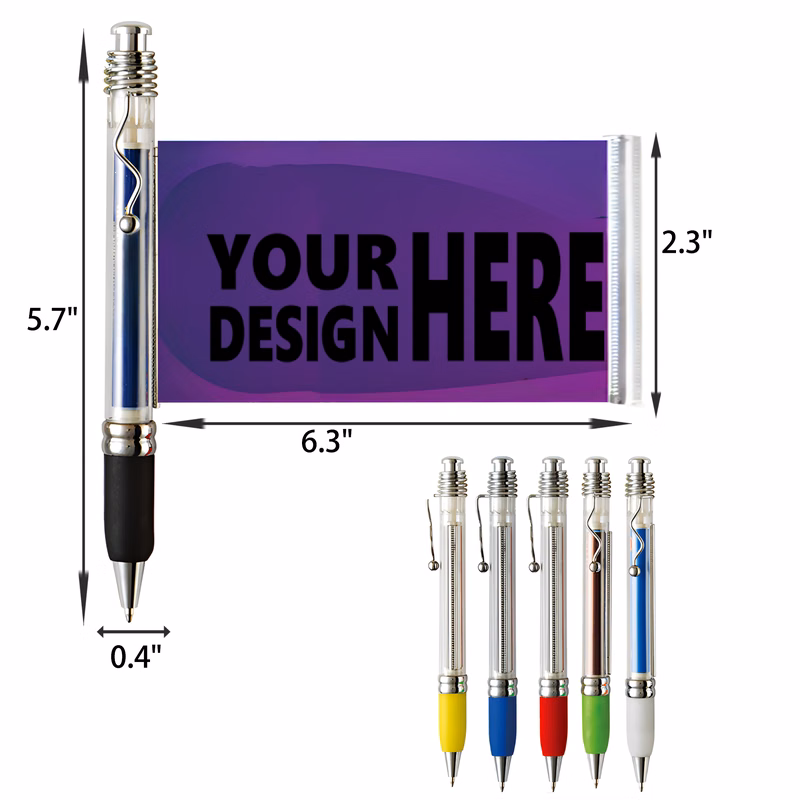 Versatile Push Button Banner Pen