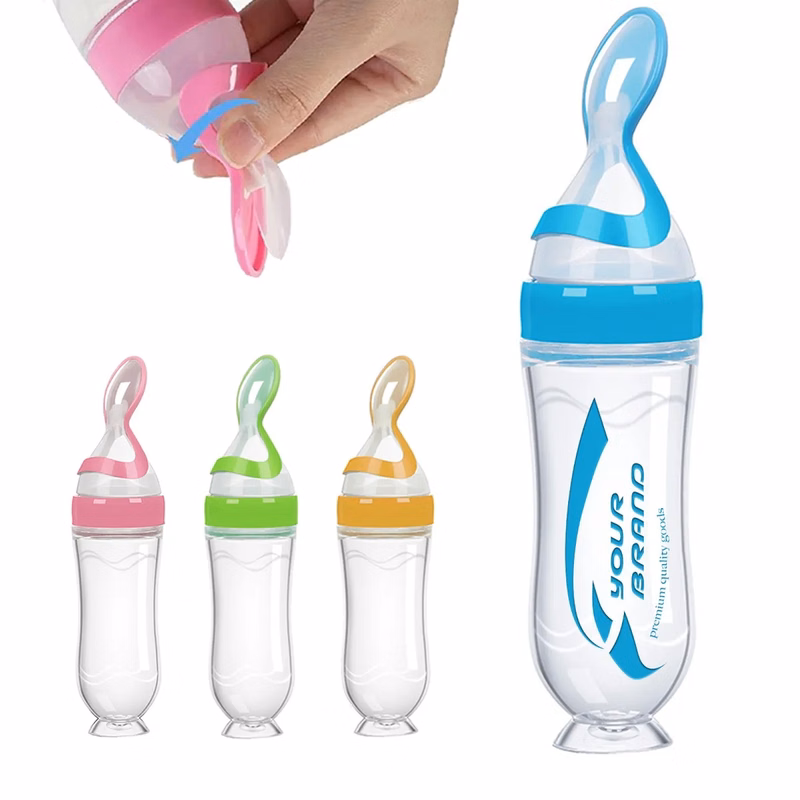 Baby Feeding Spoon Bottle Food Dispenser