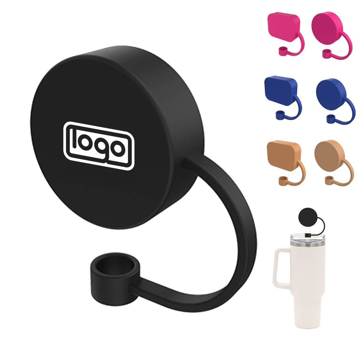 Dustproof Silicone Straw Topper Cover 1
