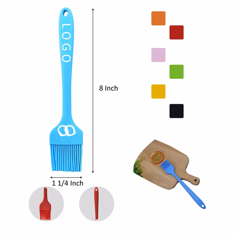 MOQ 50 Silicone Oil Barbecue Brush 8"L x 1 1/4"W
