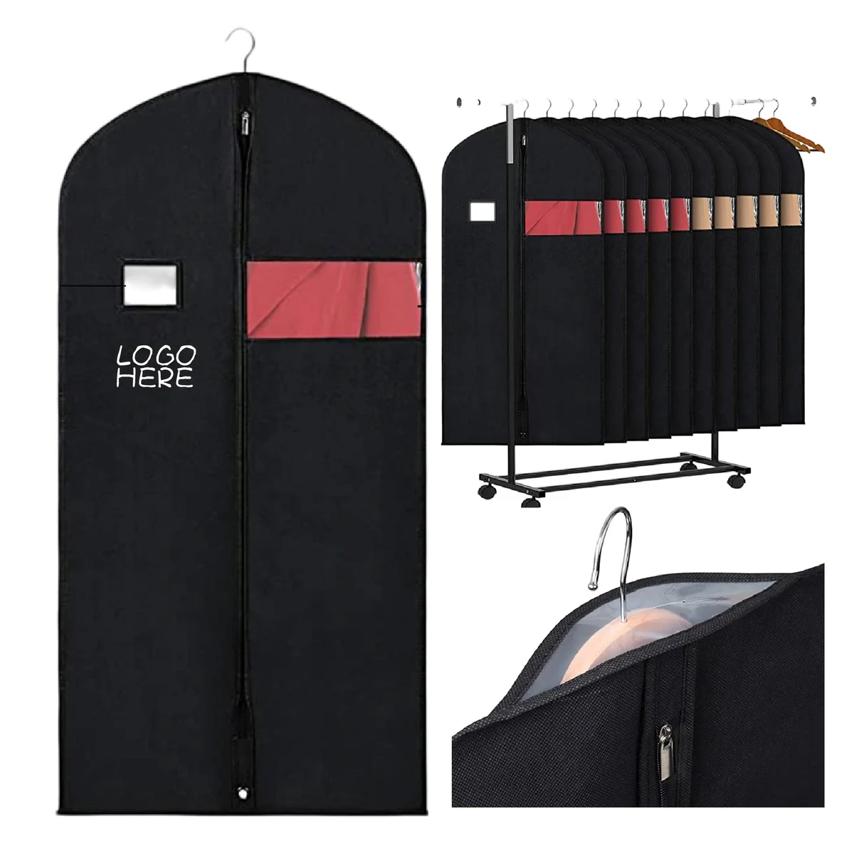Transparent Hanging Garment Bag 1