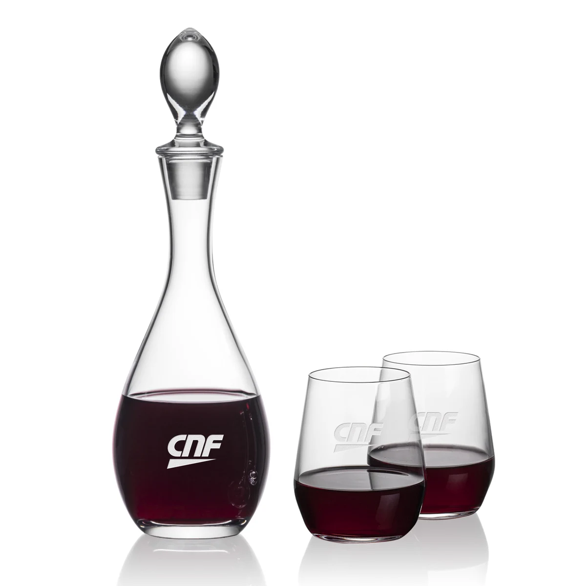 Malvern Decanter & Germain Stemless Wine 1