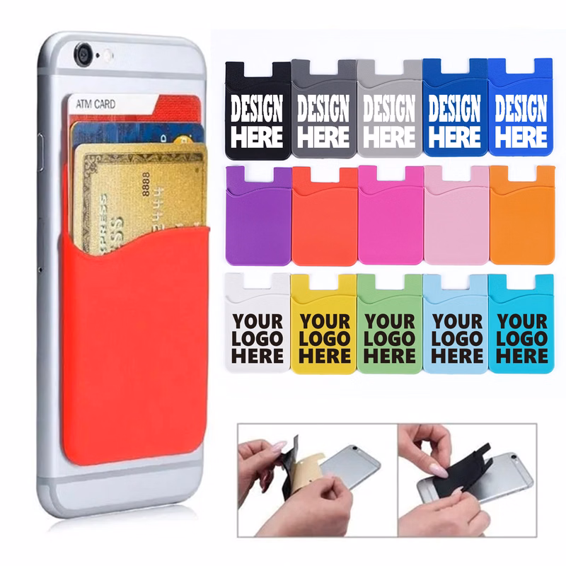Adhesive Silicone Pouch Wallet