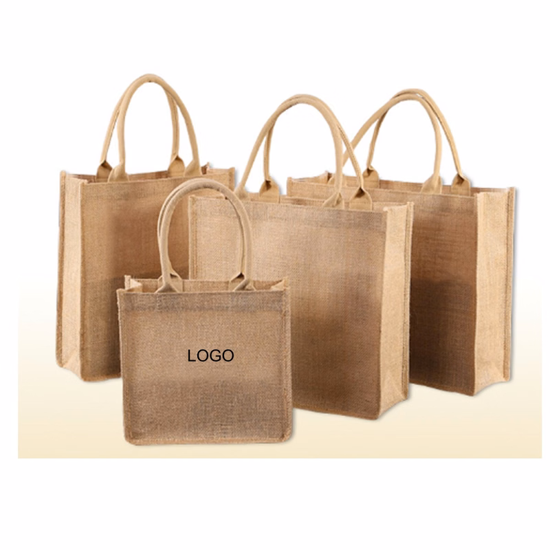 Reusable Blank Burlap Tote for Shopping Bags
