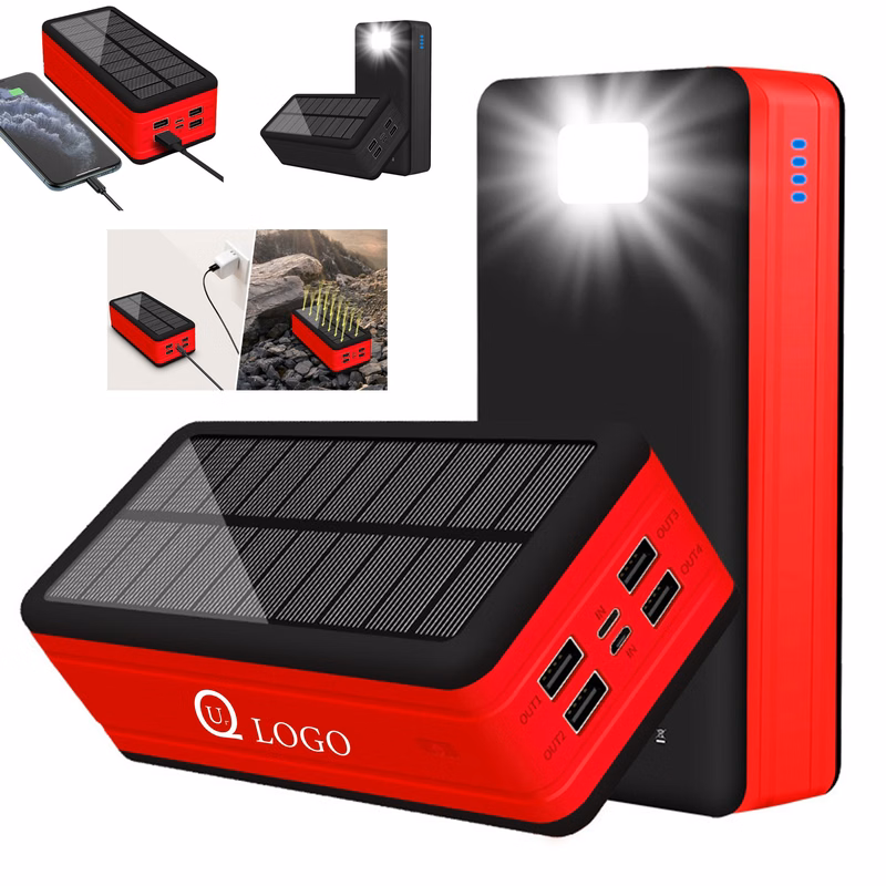 50000Mah Solar Power Bank Flashlight