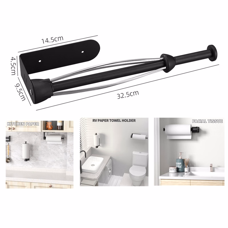 Single Hand Operable Paper Towel Holder