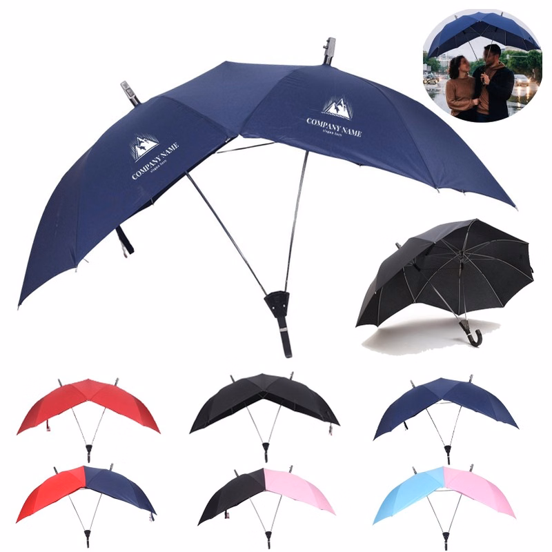 Double Rod Conjoined Design automatic Sun Umbrella