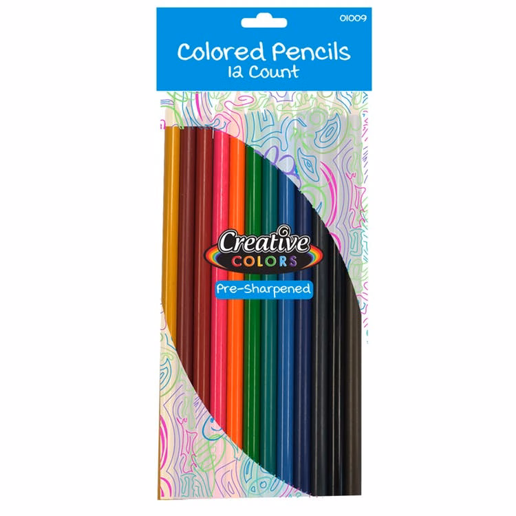 Colored Pencils - 12 Pack Pre-sharpened