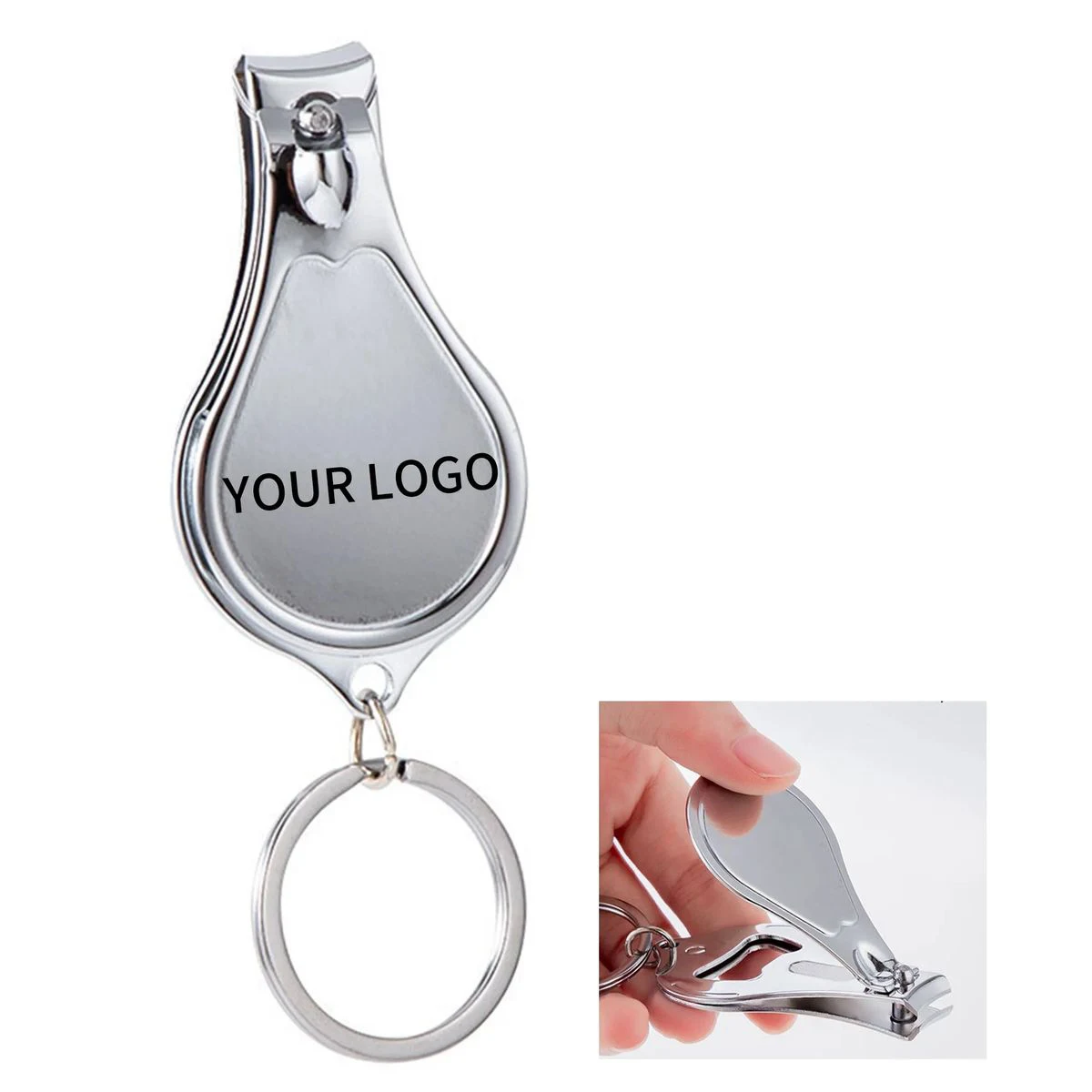 Compact Clipper Keychain with Opener 1