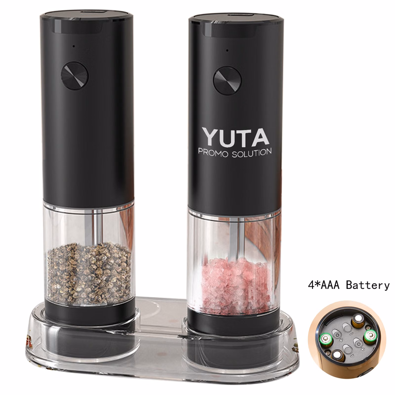 3oz 2 PCS Electric Salt Pepper Grinder Set