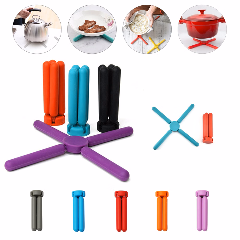 Multi Silicone Foldable Heat Resistant Pot Mat