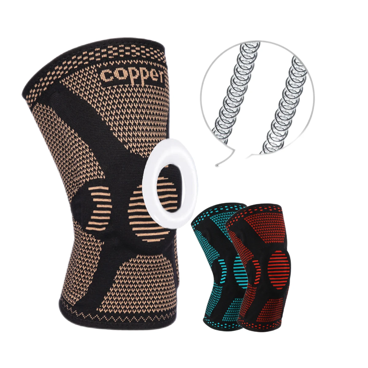 Compression Knee Sleeves With Gel Pad & Side Stabilizer 1
