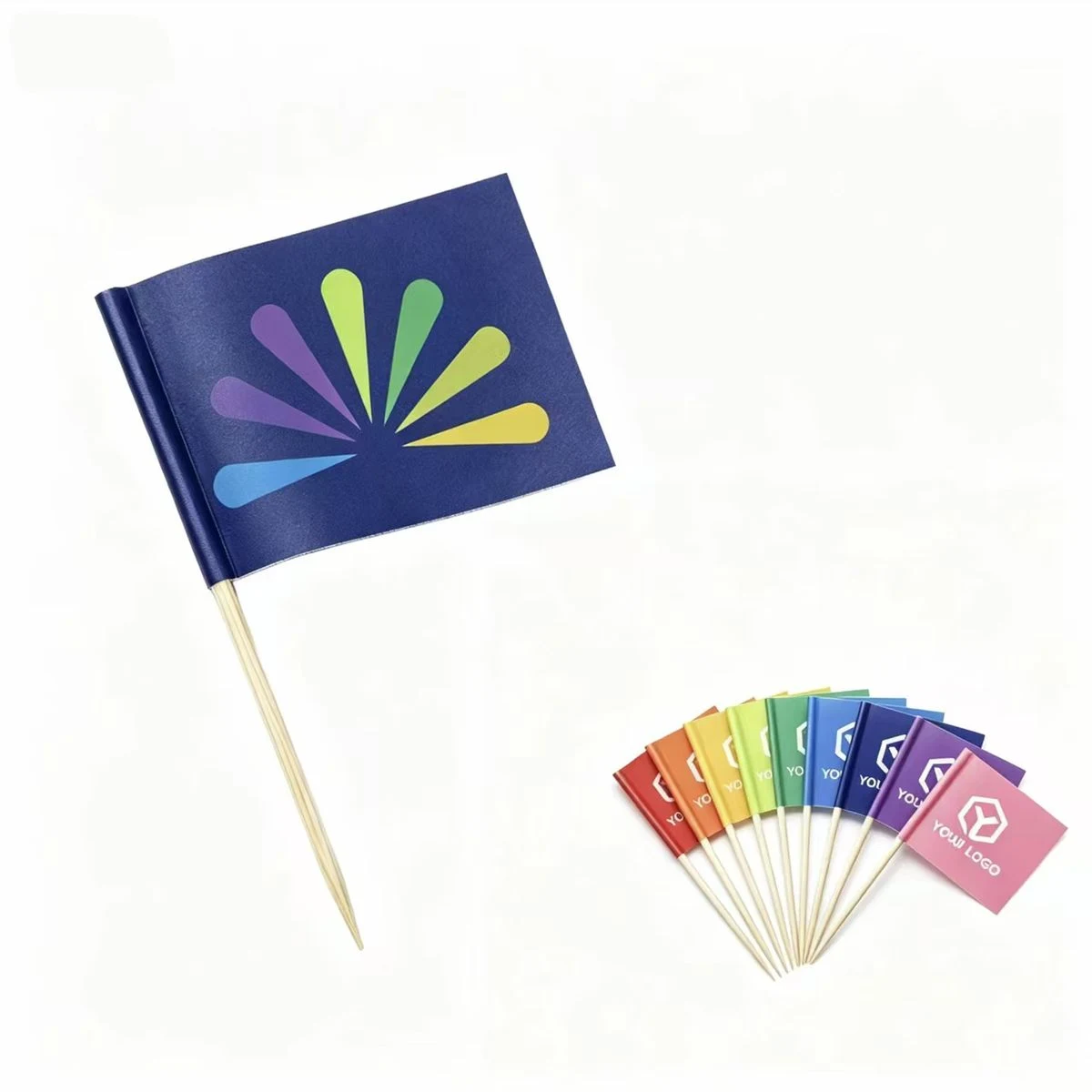 Full Color Custom Logo Cocktail Picks 1