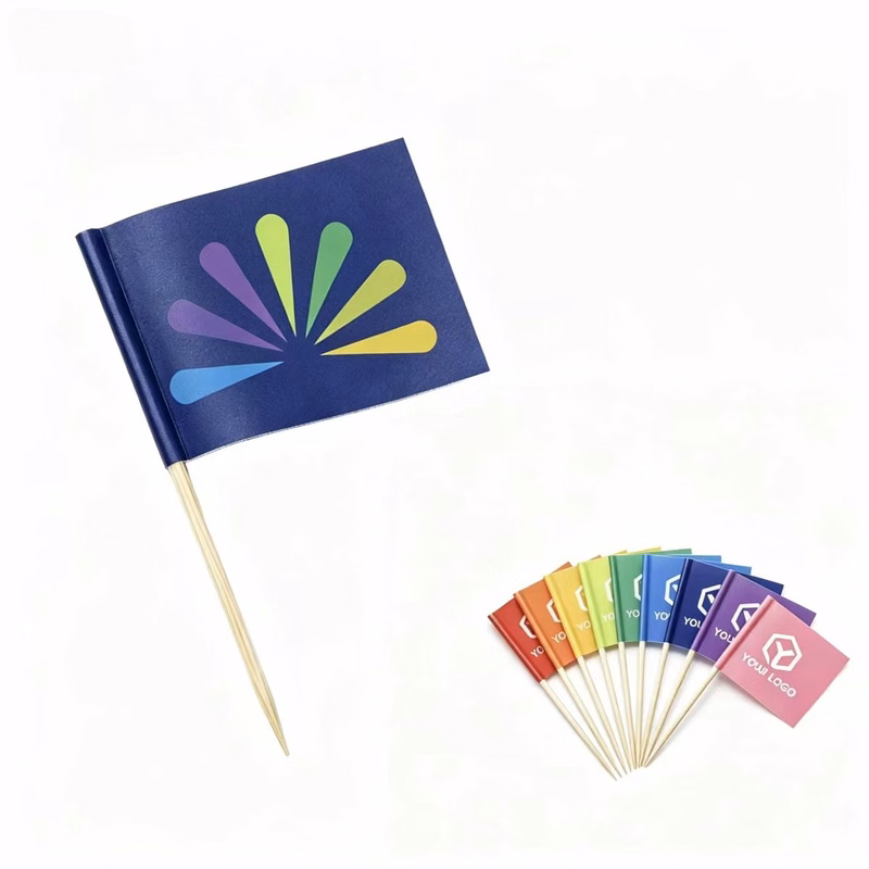 Full Color Custom Logo Cocktail Picks