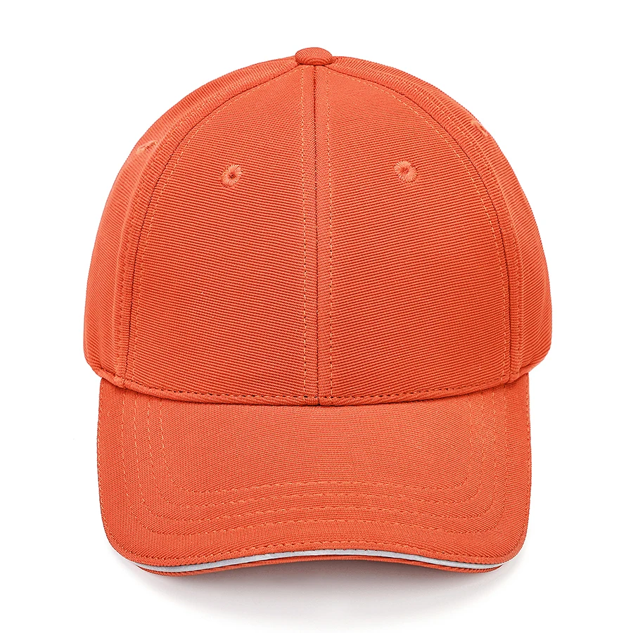 Stock Solid Color Polyester Ottoman 6 Panel Cap, Double 1