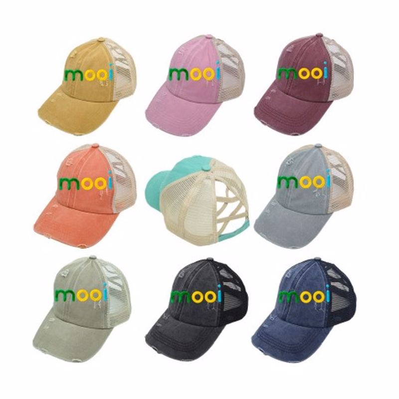 Distressed Ponytail Cap