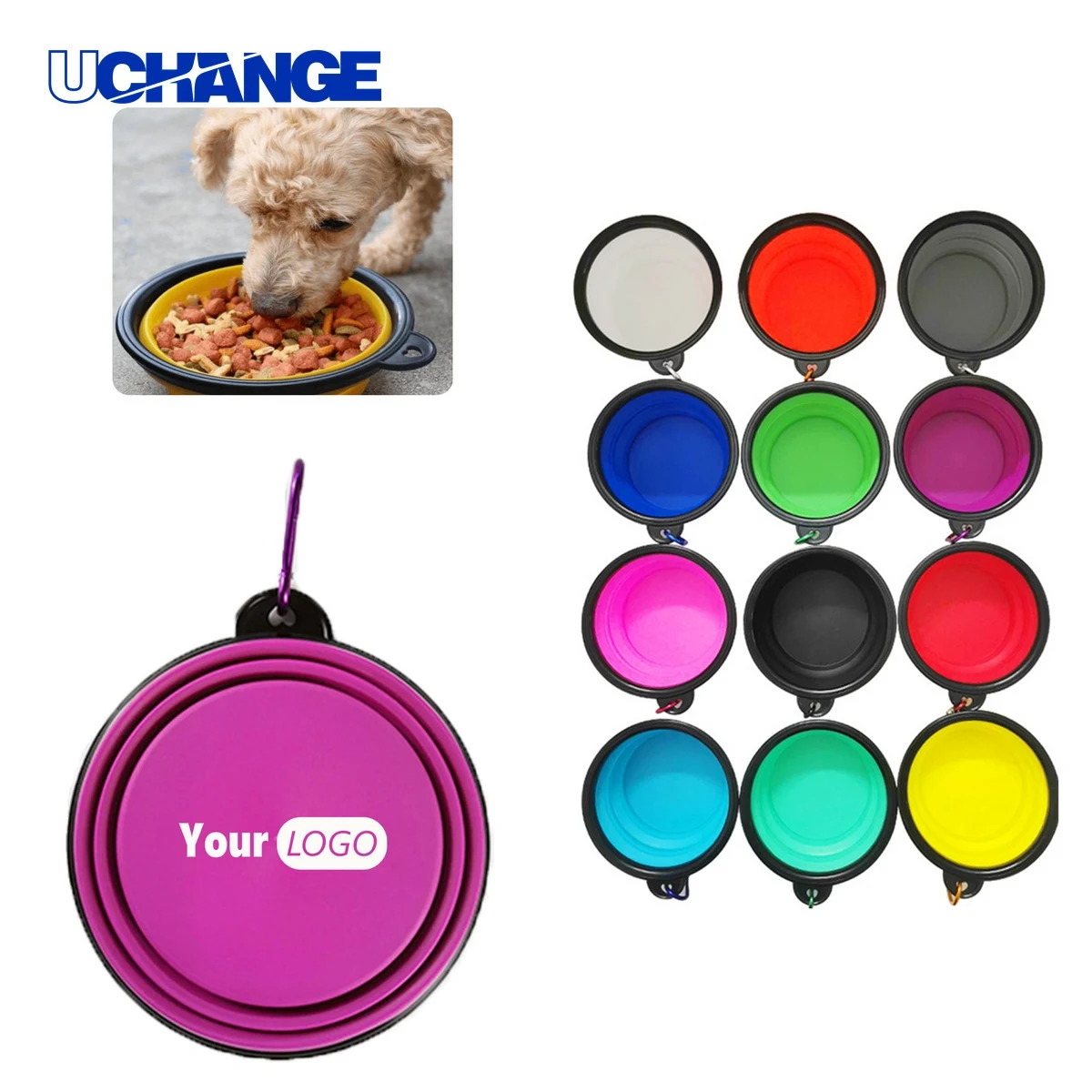 Travel Dog Bowl 350ml for Outdoor Feeding 1