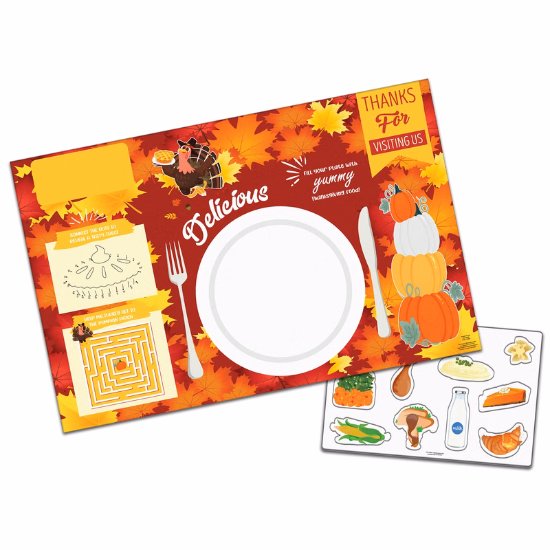 Placemat Set with Repo Sheet - Thanksgiving