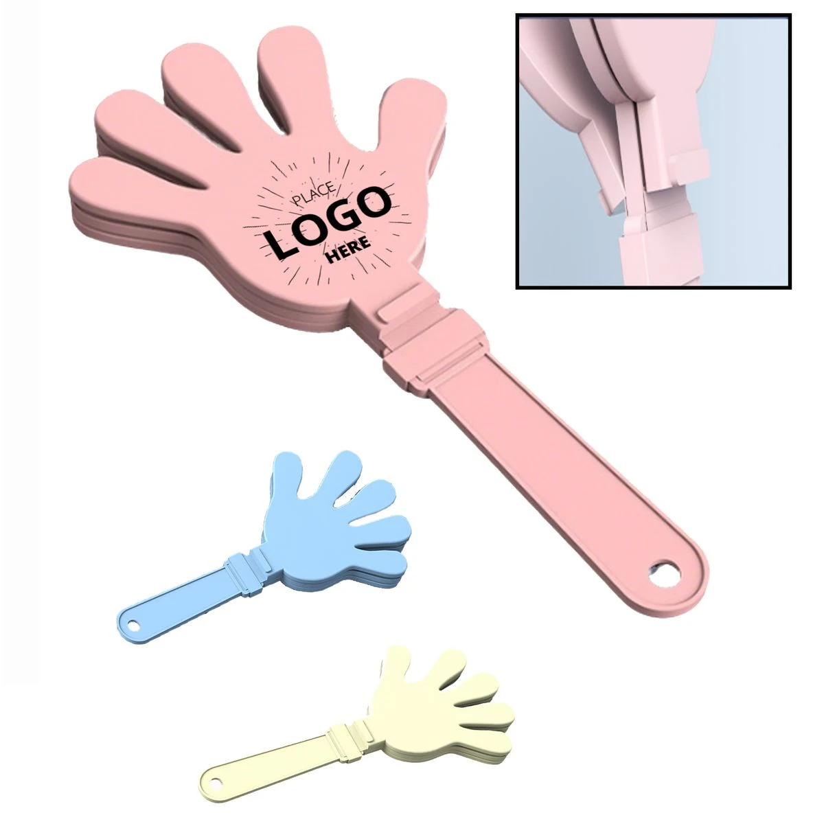 Mini Macaron Plastic Noise Maker Clapper 1