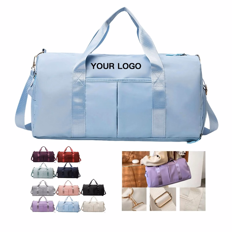 Duffel Bag with Shoe Pocket and Wet Dry Divider