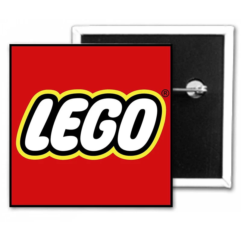 2" x 2" Inch Square Custom Button 1
