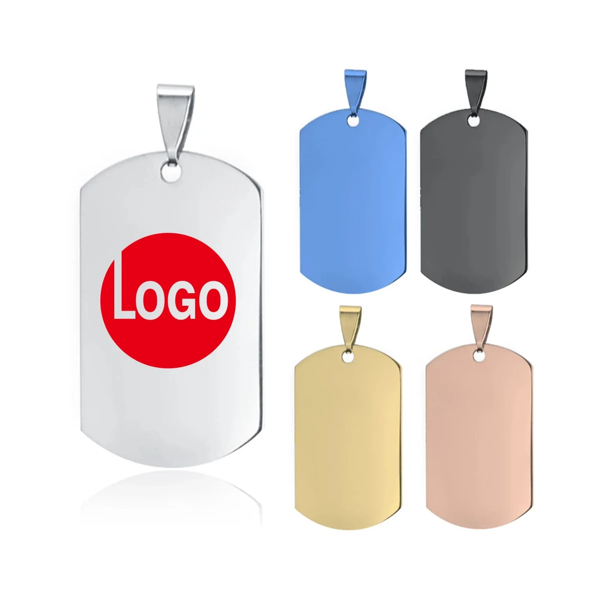 Stainless Steel Metal Tag Key Chains 1