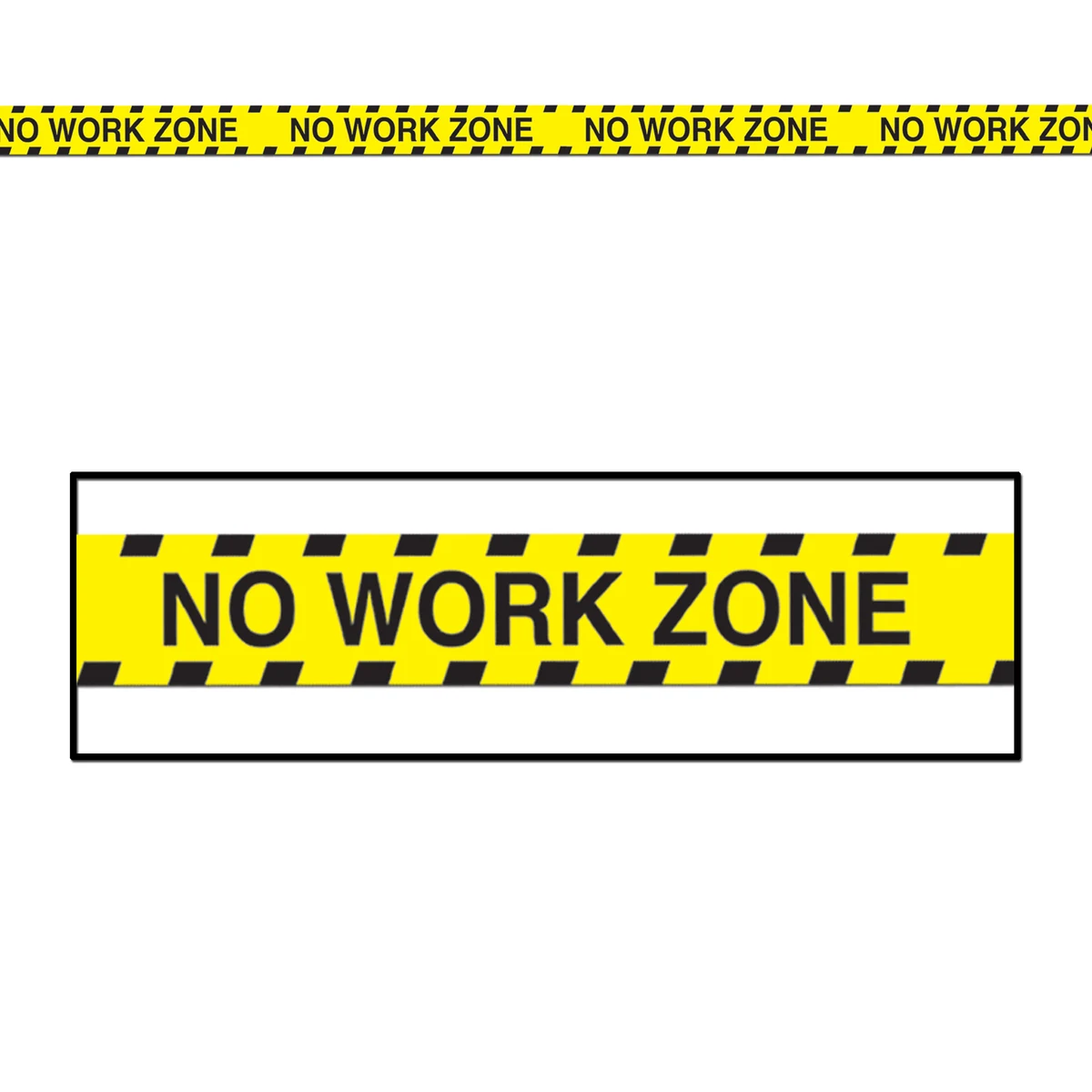 No Work Zone Party Tape 1