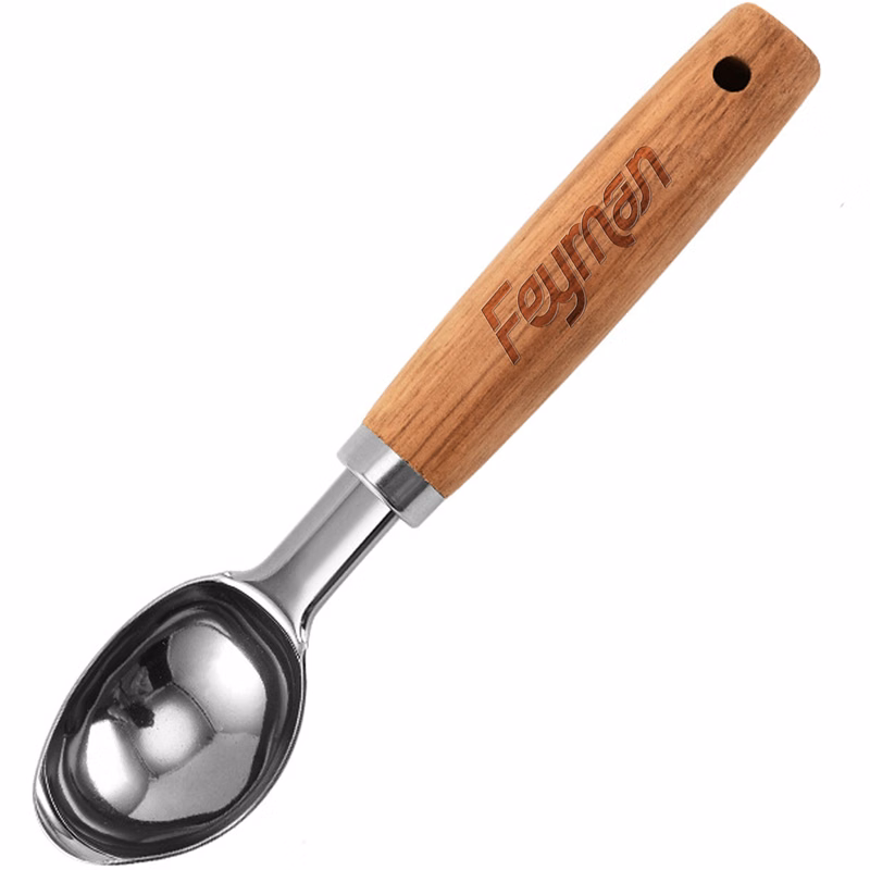 Hanging Wooden Handle Ice Cream Scoop