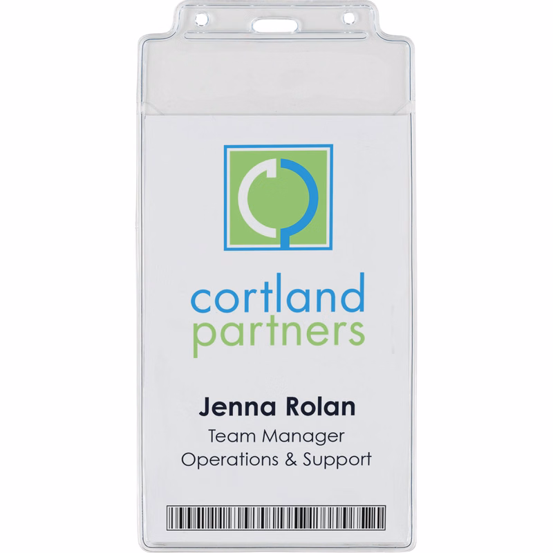 4-1/2" x 8" Vinyl Badge Pouch