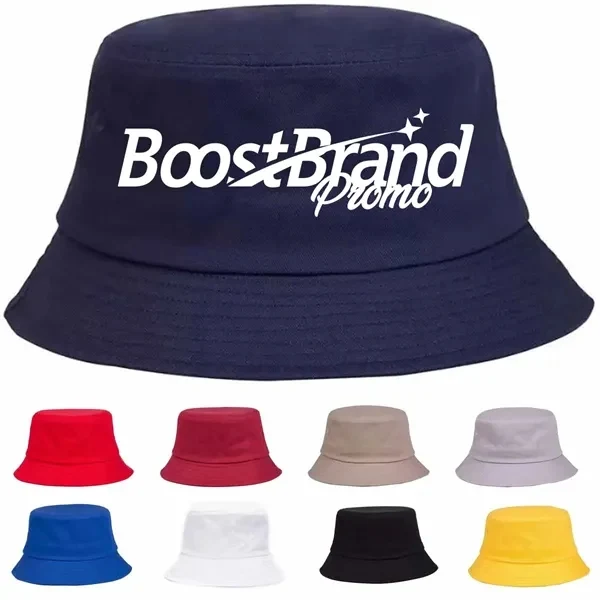 Custom Breathable Cotton Bucket Hat with Full Brim — Team Branding Headwear 1