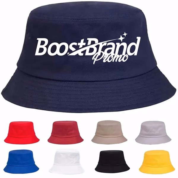 Custom Breathable Cotton Bucket Hat with Full Brim — Team Branding Headwear