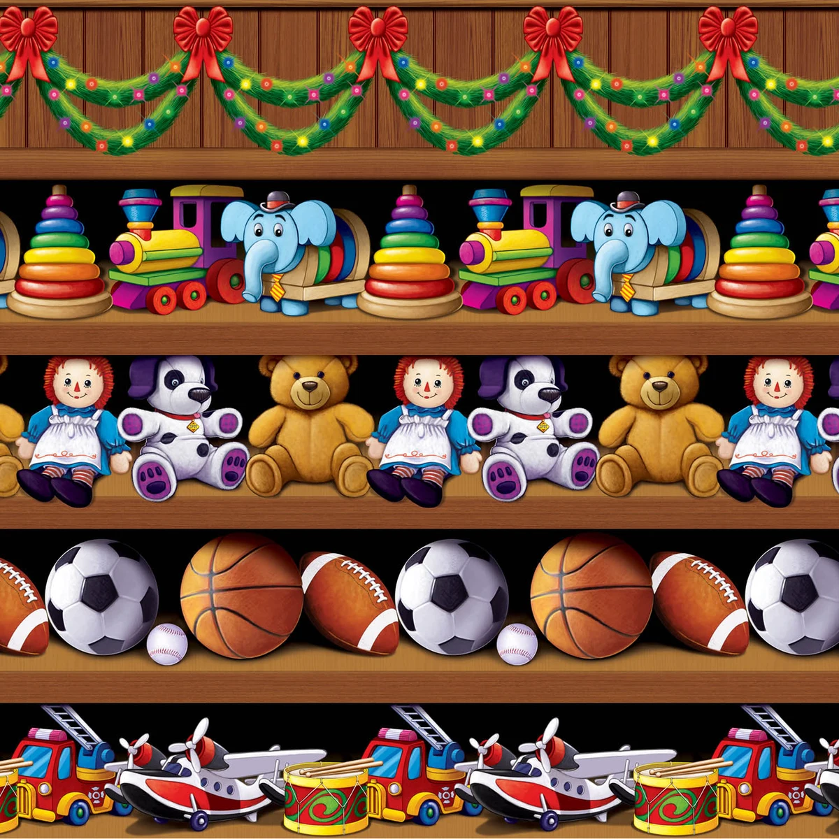 Santa's Workshop Backdrop 1