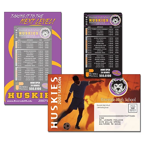 School Magna-Peel Postcard (8.5x5.25) - Laminated with 3.5x6 Magnet (25 mil.) - 14 pt. 1