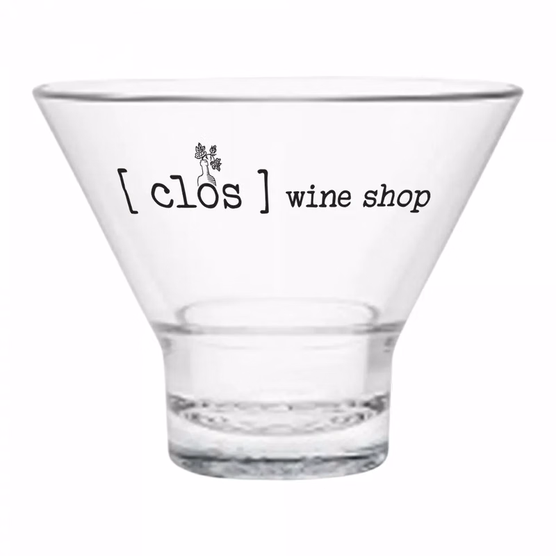 8oz. MS Plastic Stemless Martini Glass